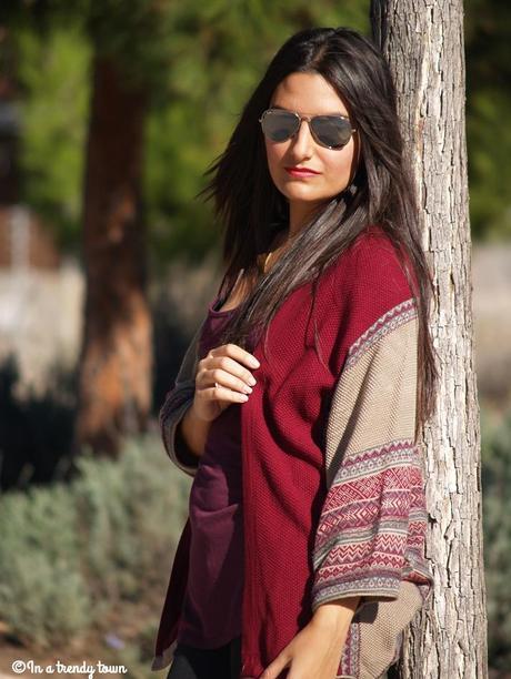 OUTFIT PONCHO CARDIGAN