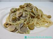 Espaguetis picantes champiñones