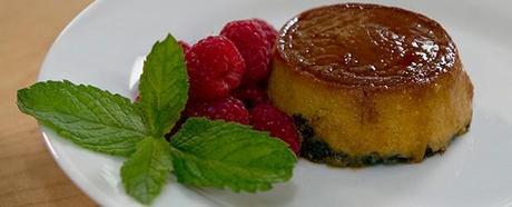 Flan de Calabaza Con Base de Chocolate