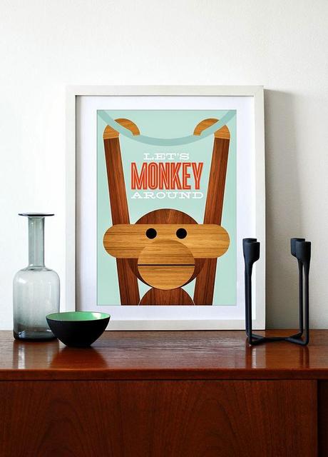 El mono de Kay Bojesen, un simpático icono deco para colgar en cualquier sitio