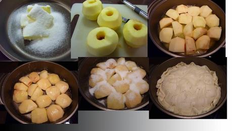 Tarta tatín de manzanas