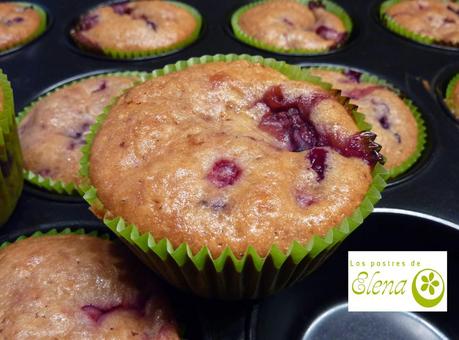 Magdalenas de frutos del bosque