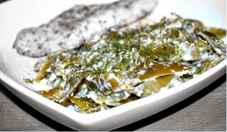 Judias verdes con salsa de huevo