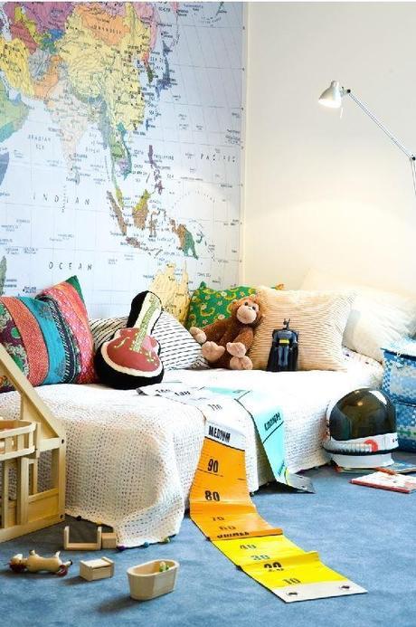 Decorar con Mapas Mundi