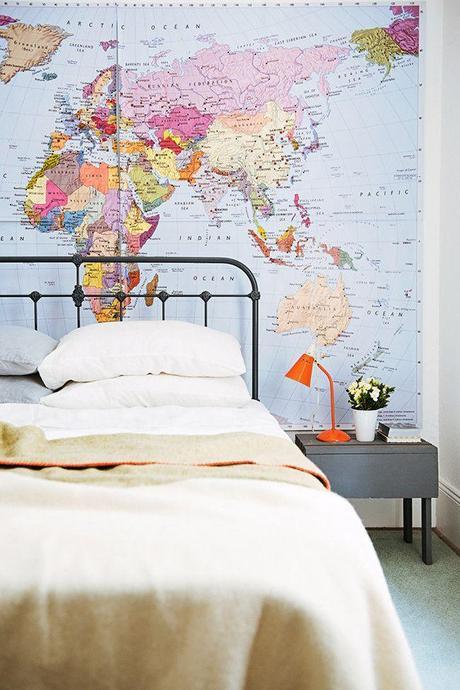 Decorar con Mapas Mundi