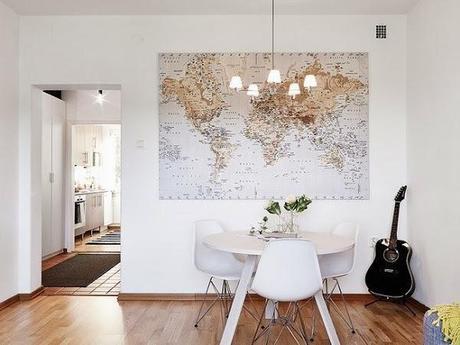 Decorar con Mapas Mundi