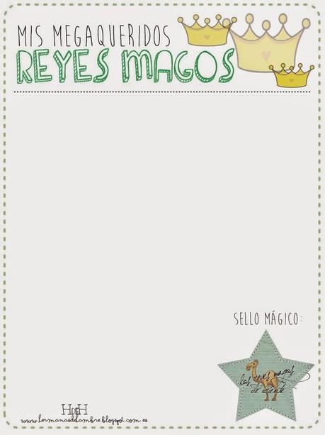 DIY: Carta Reyes Magos/Papa Noel - Imprimibles Gratis