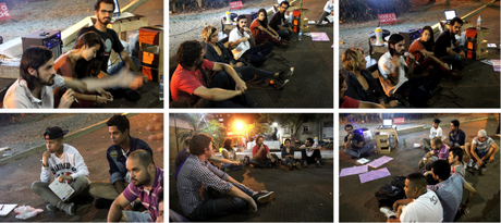 Foto: Una de las asambleas de los miércoles del proyecto #WikipraçaSP - #Wikipraça Arouche, en el largo do Arouche de São Paulo.