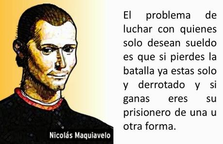 No sirve de nada una lucha al lado de quien solo anhela una paga