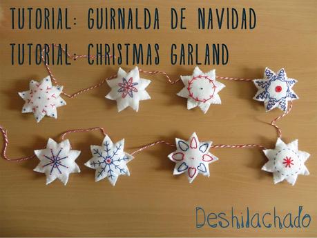 Tutorial: guirnalda de Navidad / Tutorial: Christmas garland