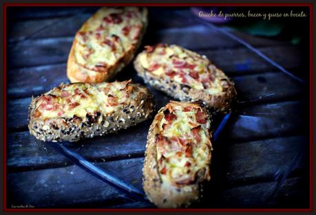 Quiche de puerros, bacon y queso en bocata 01