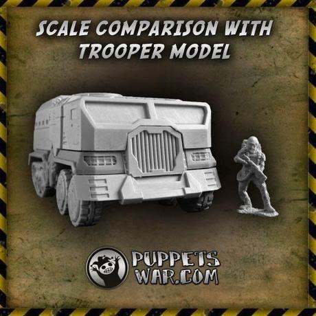 Pegasus Tactical Vehicle de Puppets War a la venta con variantes.