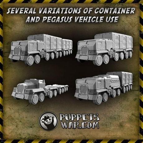 Pegasus Tactical Vehicle de Puppets War a la venta con variantes.