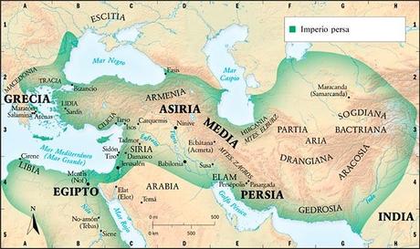 mapa imperio persa