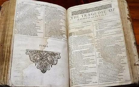 shakespeare, first folio, francia, teatro, el zorro con gafas, romeo y julieta