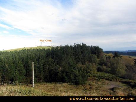 Ruta Deva, Gavio Cimero, Fario, Peña Cuatro Jueces:  Pico Cima o Fario desde Gabio Cimero