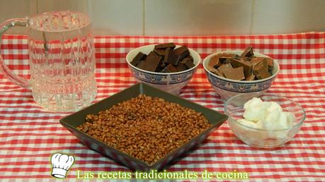 Receta de turrón de chocolate con arroz inflado