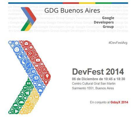 Registrate para el Google DevFest2014 Argentina #developers Registrate para el Google DevFest2014 Argentina #developers
