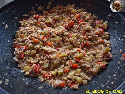 CANELONES DE CARNE Y VERDURAS SIN BECHAMEL