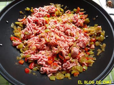 CANELONES DE CARNE Y VERDURAS SIN BECHAMEL