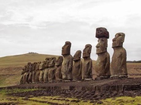 El magnífico Ahu Tongariki. Rapa Nui