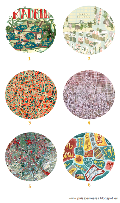 6 Mapas Originales de Madrid
