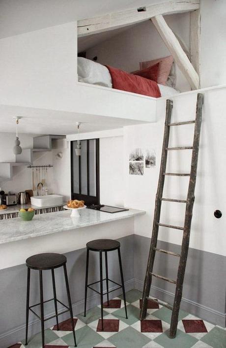 Mini y vintage. Un aire diferente para un miniapartamento reducido