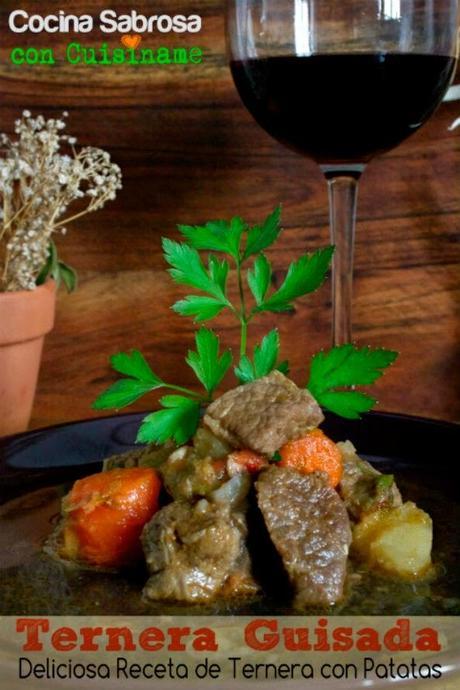 carne, carne guisada, ternera guisada, recetas de carne, ternera, carne con patatas, carne con verduras, recetas de cocina, recetas caseras,