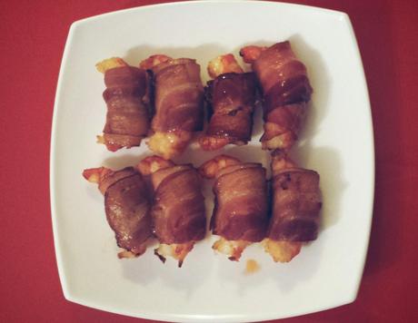 Receta: Gambas con bacon en el horno