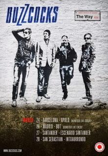Gira española de Buzzcocks en marzo de 2015