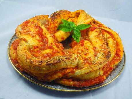 Kringle Estonia de pizza Ana Sevilla con Thermomix