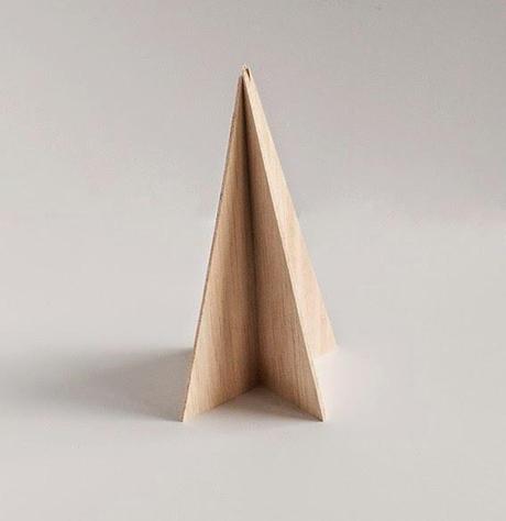 Diy pino de navidad de madera de okume o cartón7