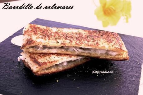 Bocadillo de calamares on my way con alioli