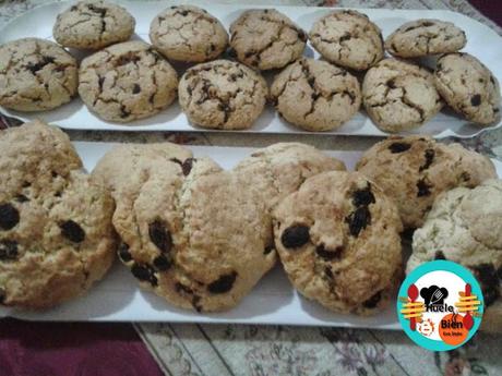 Galletas rústicas de pasas