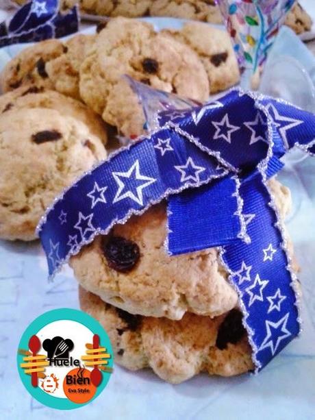 Galletas rústicas de pasas