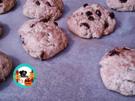 Galletas rústicas de pasas