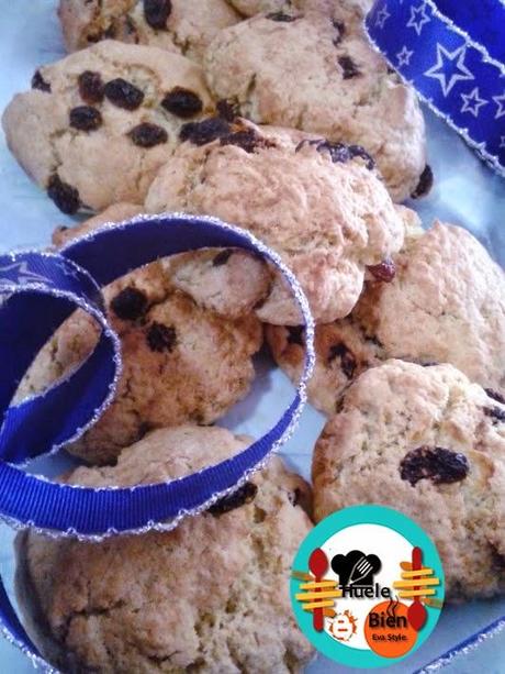 Galletas rústicas de pasas