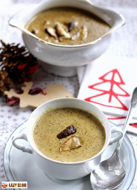 Receta de crema de boletus. Un entrante para la comida de Navidad