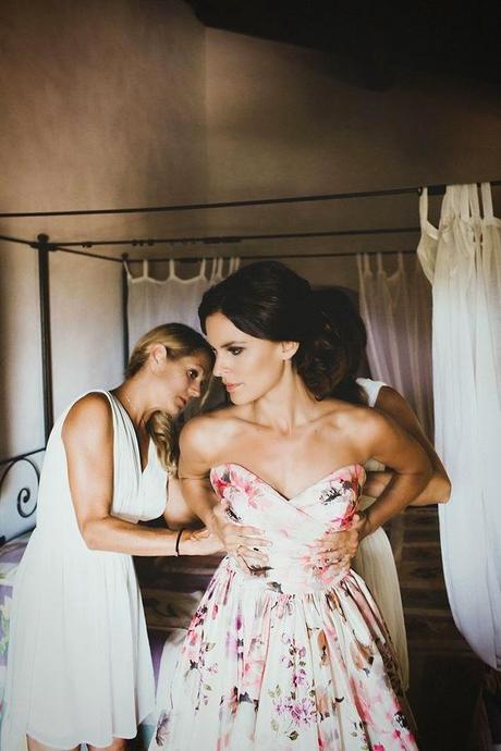 Vestidos de novia con estampados florales