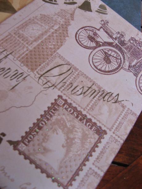 Tarjetas navideñas con stencils navideños Tarjetas navideñas con stencils navideños