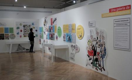 Exposición de Francisco Ibañez , en el Círculo de Bellas Artes, en Madrid