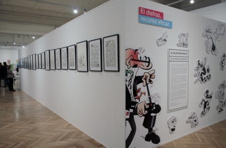 Exposición de Francisco Ibañez , en el Círculo de Bellas Artes, en Madrid