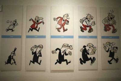 Exposición de Francisco Ibañez , en el Círculo de Bellas Artes, en Madrid