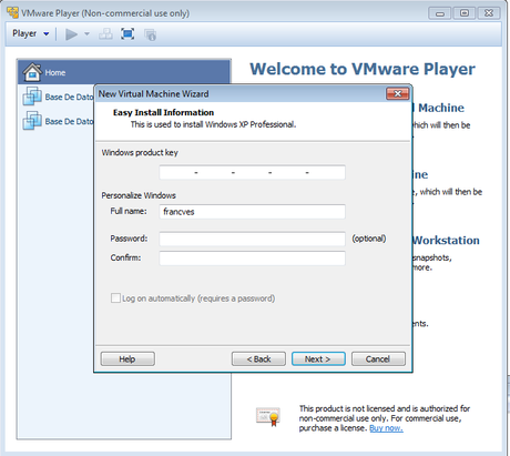 Tutorial - Crear máquina virtual con VMware Player Tutorial - Crear máquina virtual con VMware Player
