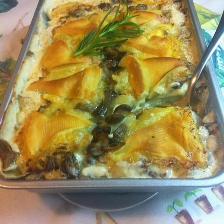 Gratinado De Patatas Con Setas Y Reblochon