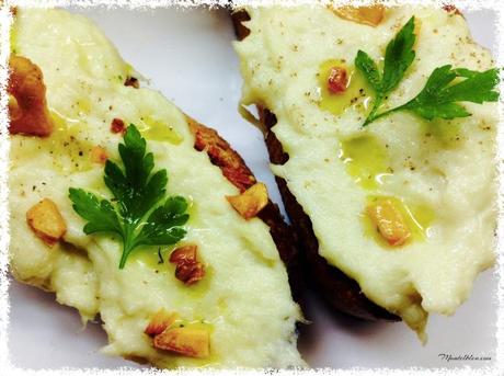 Tosta de brandada de bacalao. 4
