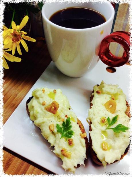 Tosta de brandada de bacalao. 2
