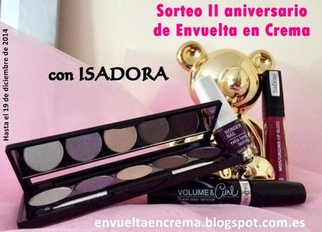Sorteo Isadora: II aniversario Envuelta en Crema