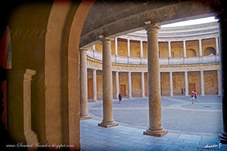 La ALHAMBRA de GRANADA: PALACIO DE CARLOS V y alrededores.