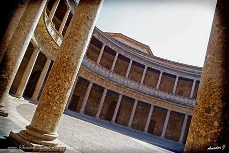 La ALHAMBRA de GRANADA: PALACIO DE CARLOS V y alrededores.